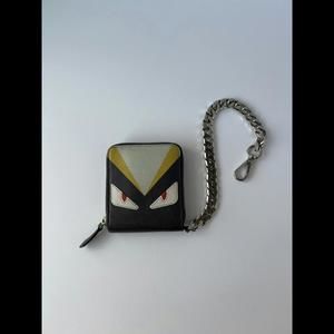 Fendi Montsouris Wallet Chain Gray 7M0197